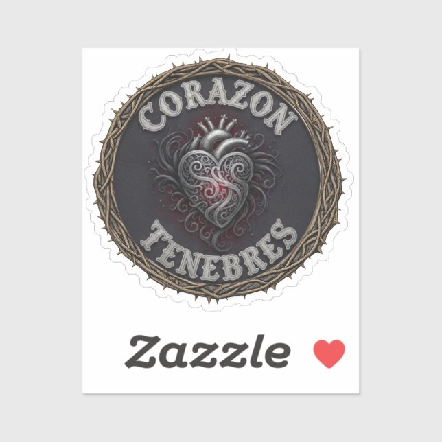 Sticker Patch Corazon Tenebres (Feuille)