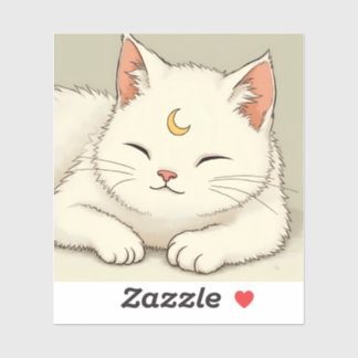Sticker Patch de chat blanc Galactic Guardian - Mystique