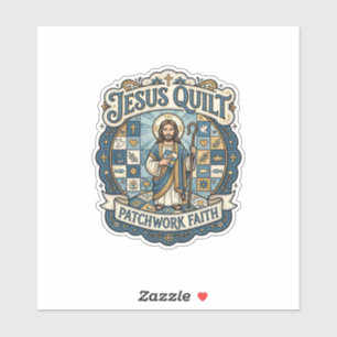 Sticker Patchwork Jésus Foi Patchwork Jésus 