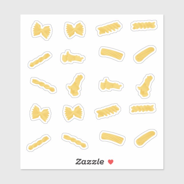 Sticker Pâtes (Feuille)