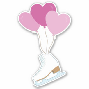 Sticker Patinage artistique Ballons d'anniversaire heureux