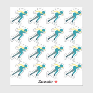 Sticker Patinage de vitesse
