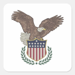 Sticker patriotique 4 juillet