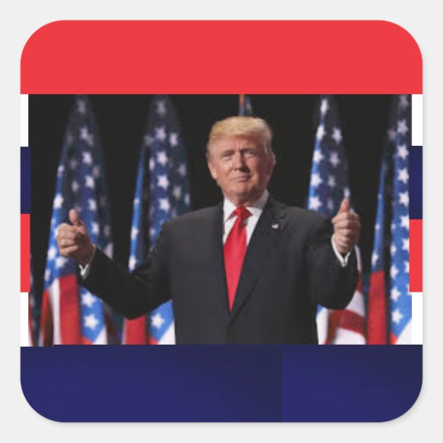 Sticker patriotique Donald Trump (Devant)