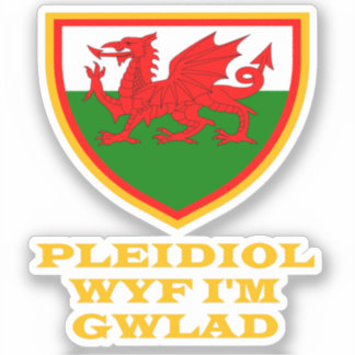 Sticker Patriotisme de Cymru Wales