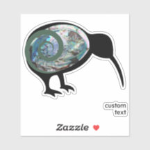 PAUA KIWI NOUVELLE-ZÉLANDE OISEAU NATALE VERT KORU