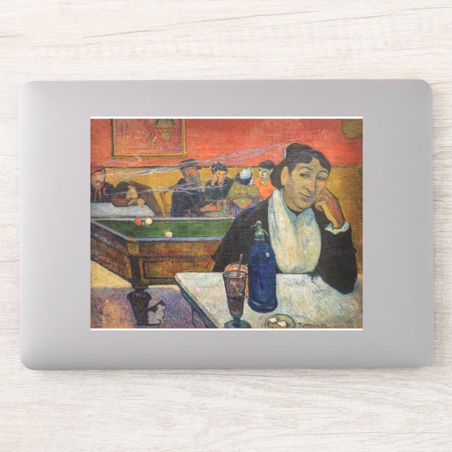 Sticker Paul Gauguin - Le Night Café, Arles (Ordinateur)