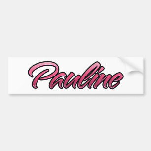 Sticker Pauline rose pâle