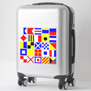 Sticker Pavillon de voile Alphabet Nautique