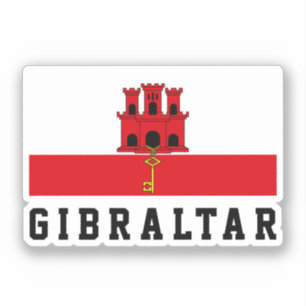 Sticker Pavillon Gibraltar