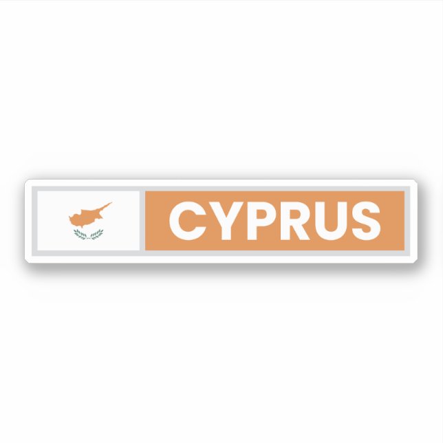 Sticker Pavillon national de Chypre (Devant)