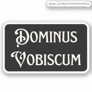 Sticker Pax Tecum mignon Latin Catholique Paix Soyez Avec 