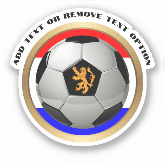 Sticker Pays-Bas Soccer Ball Sports (Devant)
