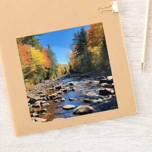 Sticker Paysage coloré de la Nouvelle-Angleterre, automne,