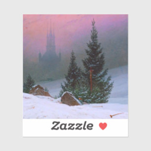 Sticker Paysage d'hiver Caspar David Friedrich