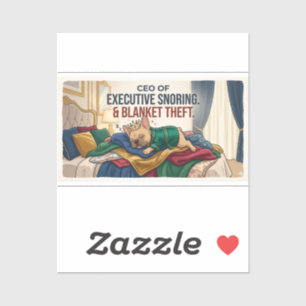 Sticker PDG de Conception drôle de chien de vol de couvert