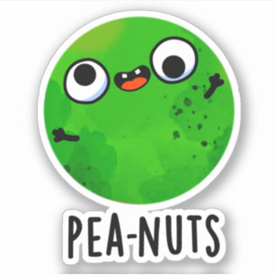 Sticker Pea-noix drôle Crazy Pea Pun