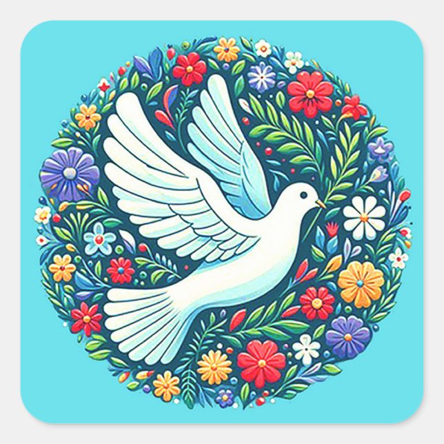 Sticker Peace Dove (Devant)