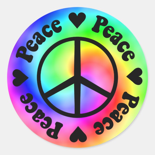 Sticker Peace & Love (Devant)