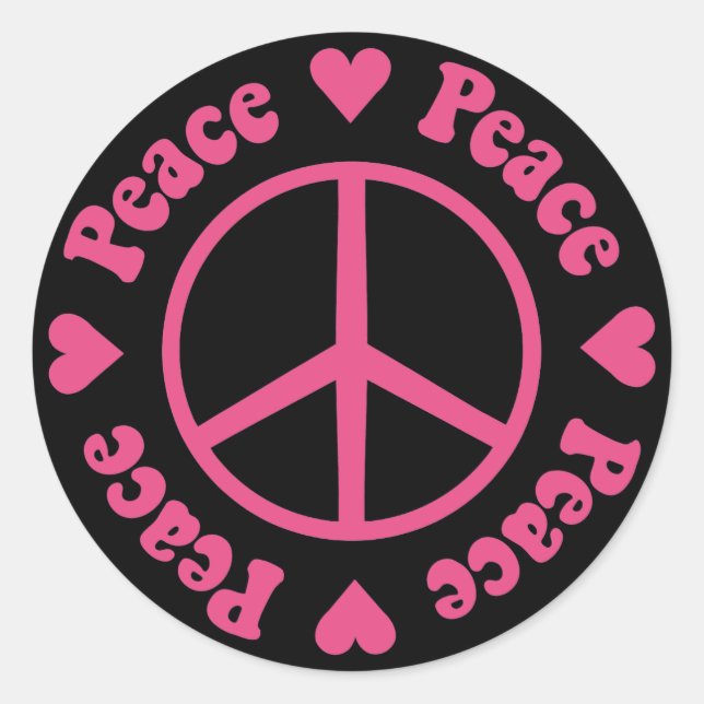 Sticker Peace & Love (Devant)