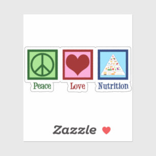 Sticker Peace Love Nutrition