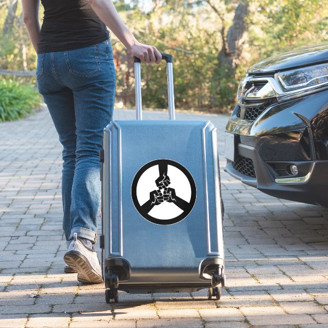 Sticker Peace Over War (Valise Insitu)