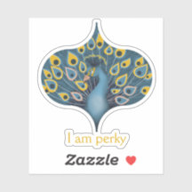 Sticker Peacock Chic personnalisé