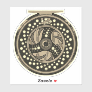 Sticker Pêche à la mouche 6" Art pêcheur pêcheur pêcheur