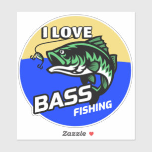STICKER PÊCHE AU BASS