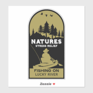 Sticker Pêche Kayak américaine
