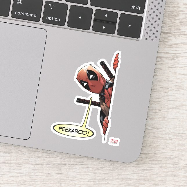 Sticker Peekaboo Deadpool (Détail)