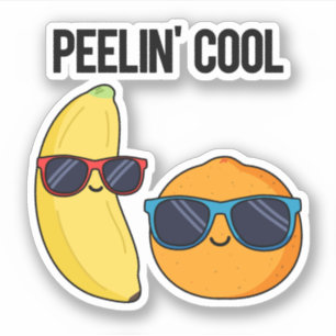Sticker Peelin Cool Funny Fruit Pun