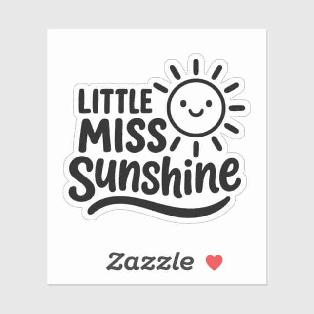Sticker Pegatina con forma – Little Miss Sunshine (Feuille)
