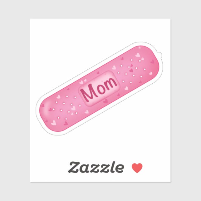 Sticker Pegatina de vinilo band-aid mom (Feuille)