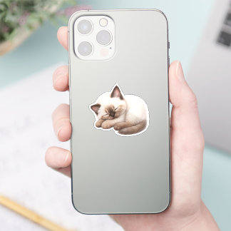 Sticker Pegatina Gatito Kawaii Adorable