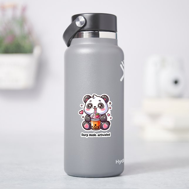 Sticker Pegatina Osito Panda Boba Tea (HydroFlask)