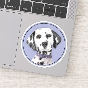 Sticker Peinture Dalmatienne - Cute Original Chien Art