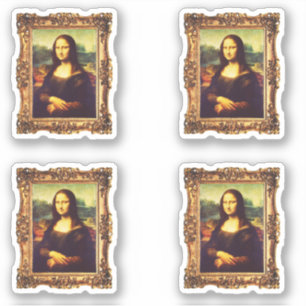 Sticker Peinture de la Renaissance encadrée : Mona Lisa de