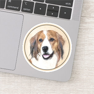 Sticker Peinture de Nederlandse Kooikerhondje - Art Canin