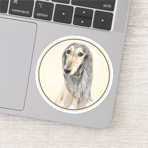 Sticker Peinture de Saluki (Faune) - Cute Original Chien A