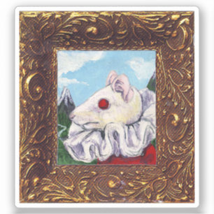 Sticker Peinture de souris à partir de thé de sang et de c