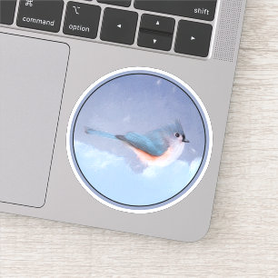 Sticker Peinture de souris touffetée - Art d'origine des o