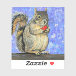 Sticker Peinture d'écureuil