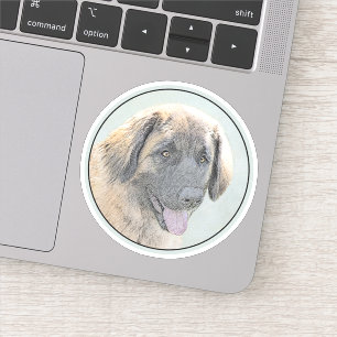 Sticker Peinture Leonberger - Joli art original chien