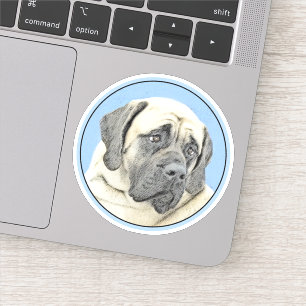 Sticker Peinture Mastiff (Fawn) anglaise - Art Chien origi