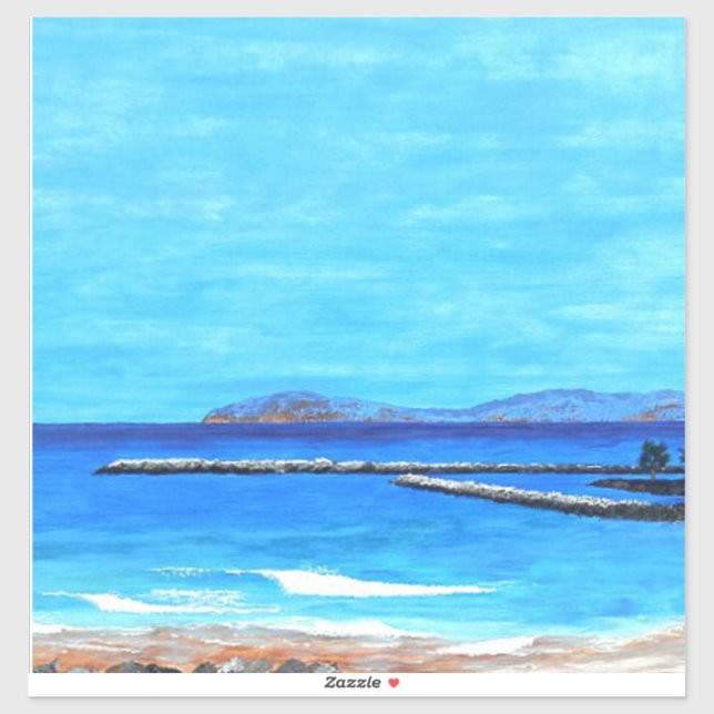 Sticker Peinture portuaire de Dana (Feuille)