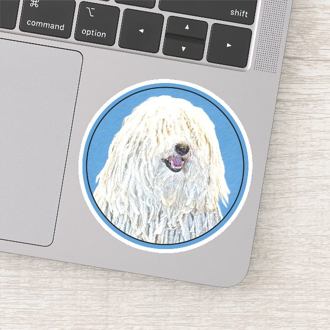 Sticker Peinture Puli - Cute Original Chien Art (Détail)