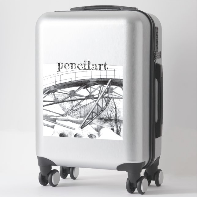 Sticker Pencilart antique (Sur valise)