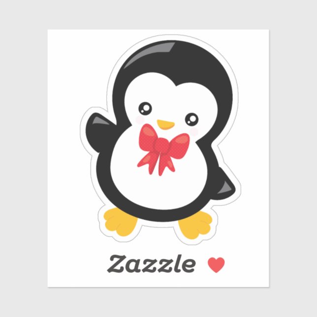 Sticker Penguin Cutie (Feuille)