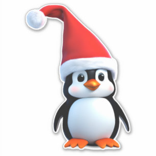 Sticker Penguin de Noël